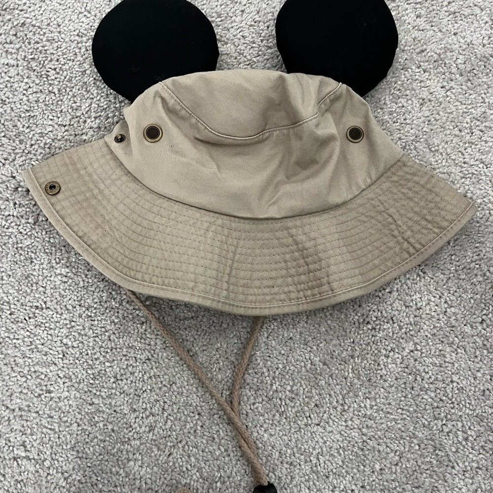 Adult Safari Hat with Disney Mickey Ears